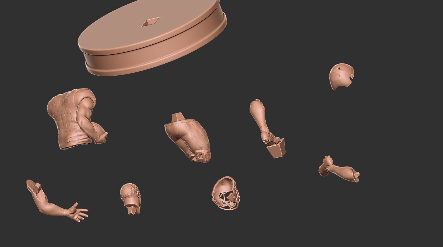 Saquon Barkley 3D print model_37