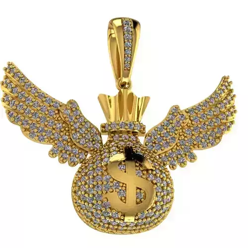 Money Bag Pendant  3D print model