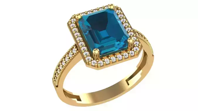 Engagement Ring Model No14 3D print model