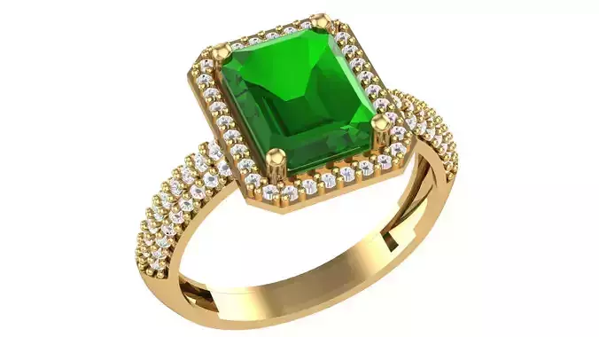 Engagement Ring Model No15 3D print model