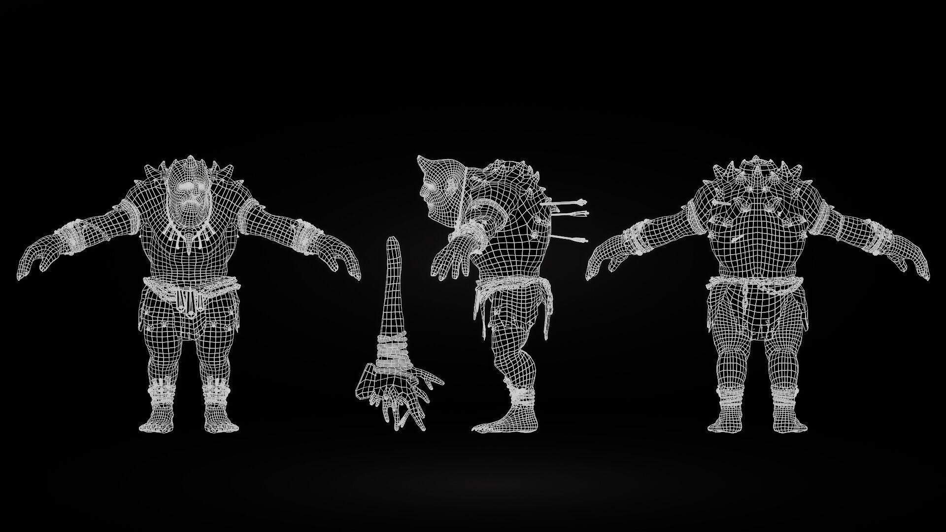 ForestMonster3 Low-poly 3D model_11