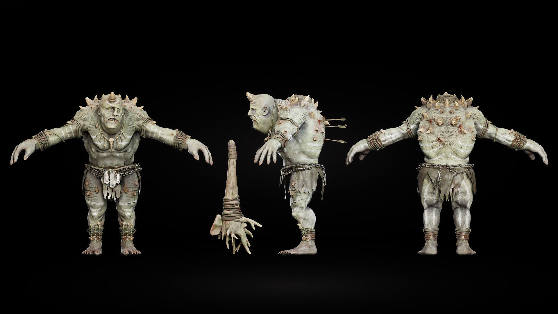 ForestMonster3 Low-poly 3D model_9