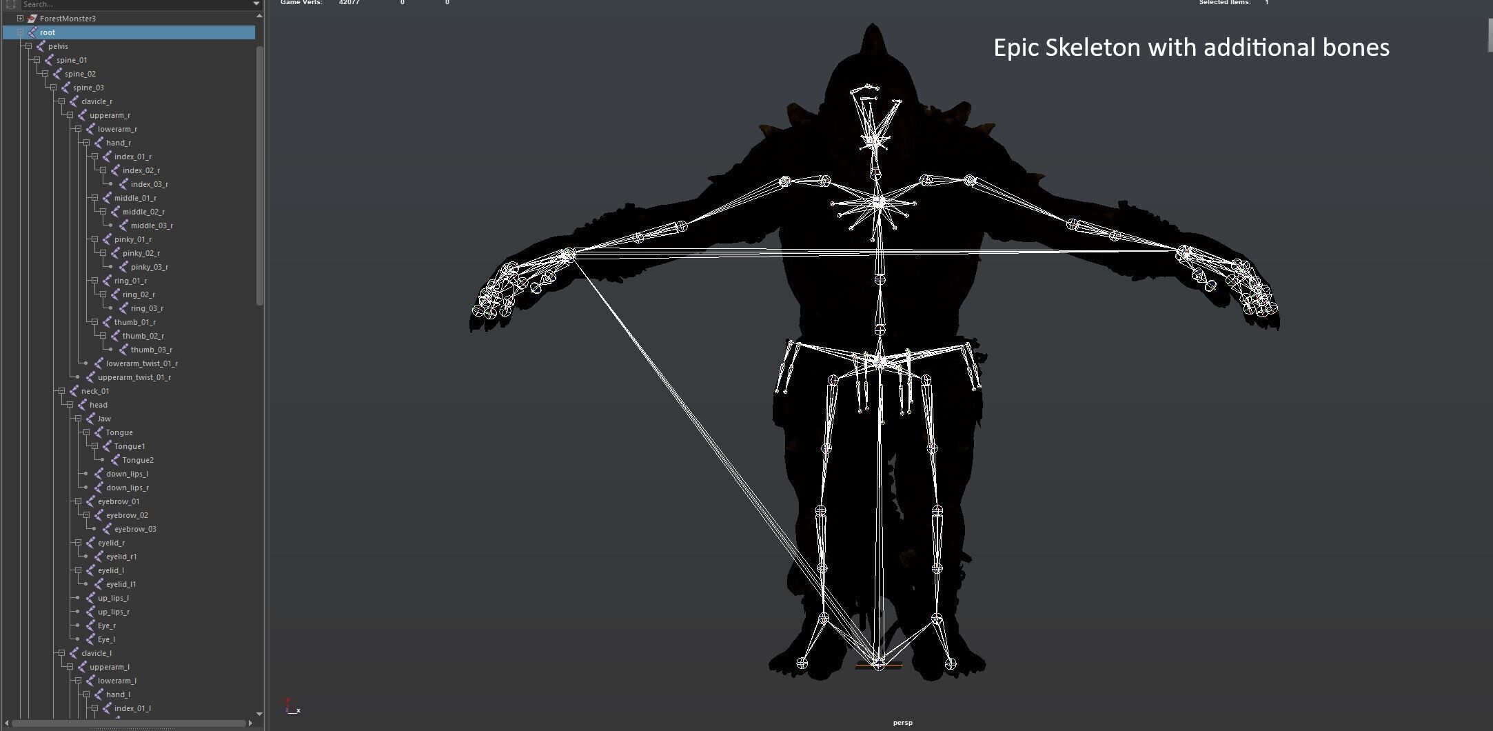 ForestMonster3 Low-poly 3D model_21