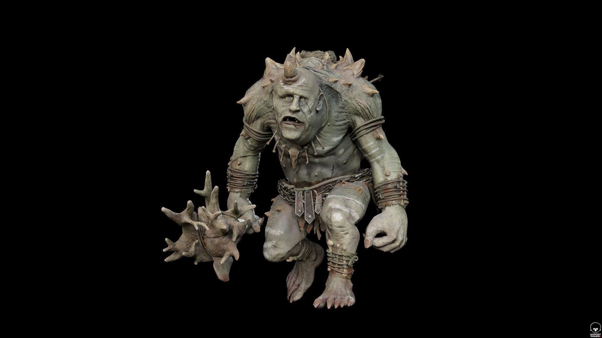 ForestMonster3 Low-poly 3D model_6