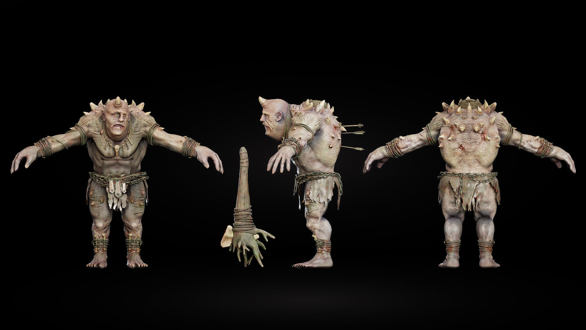 ForestMonster3 Low-poly 3D model_8