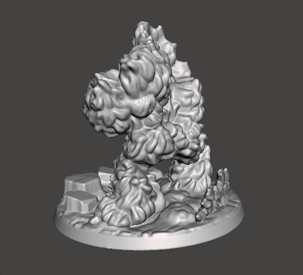 FIREBALL SKELETON HADOUKEN MINIATURE MODEL FOR FANTASY GAMES RPG 3D print model_5