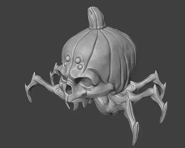 Pumpkin Spider  3d Print collectible 3D print model