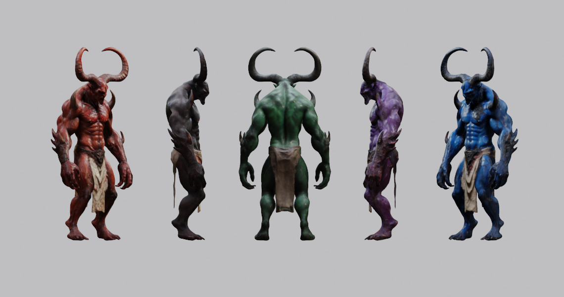 Demon Lord 3D Model Pack 3D model_7