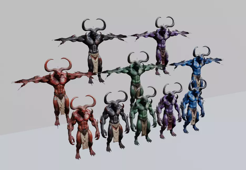 Demon Lord 3D Model Pack 3D model_0