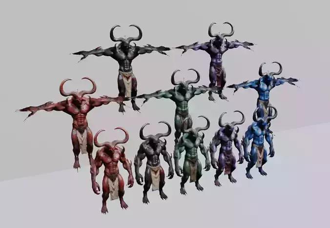 Demon Lord 3D Model Pack 3D model