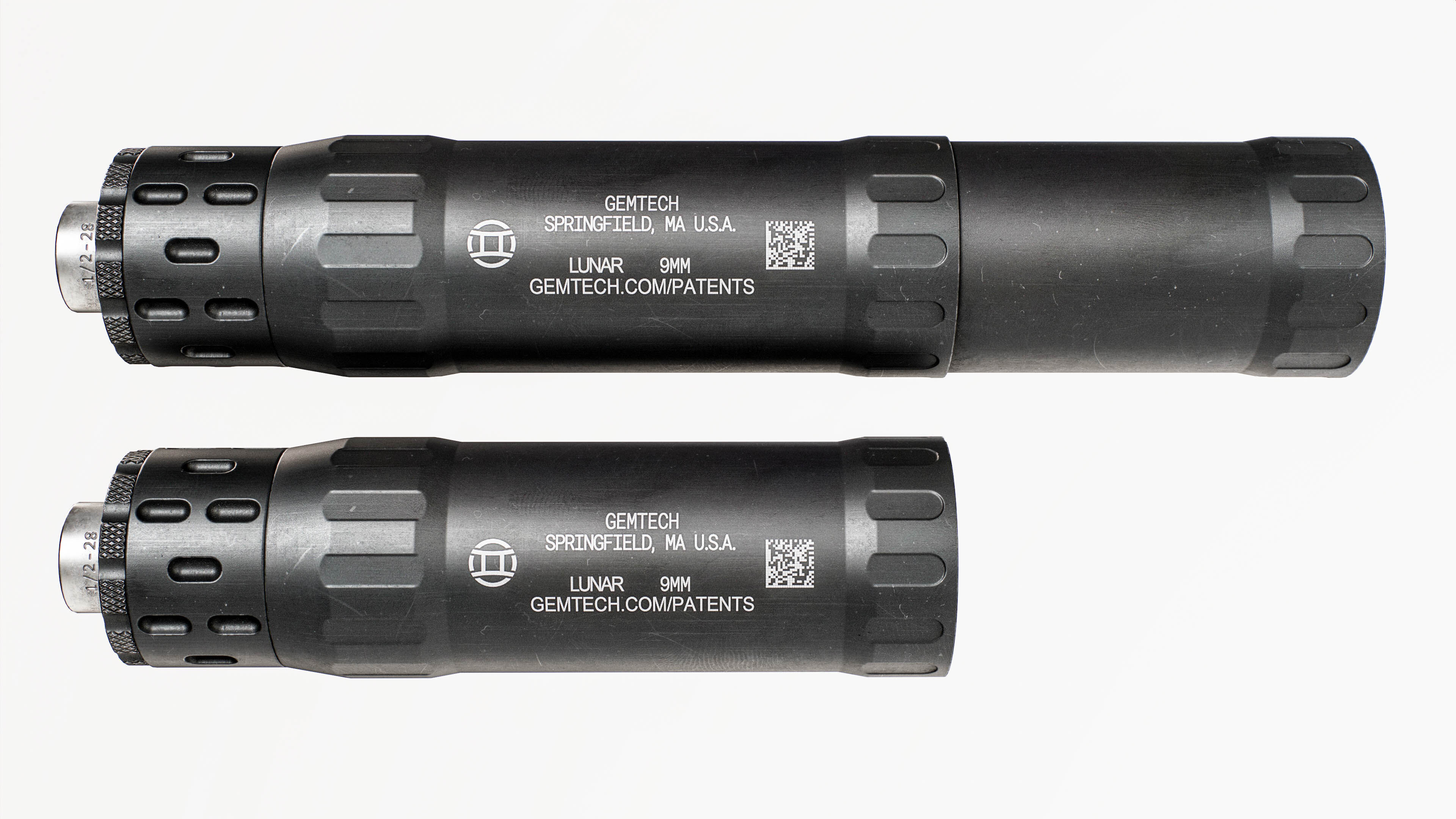 Gemtech Lunar 9 Handgun Suppressor Low-poly 3D model_4