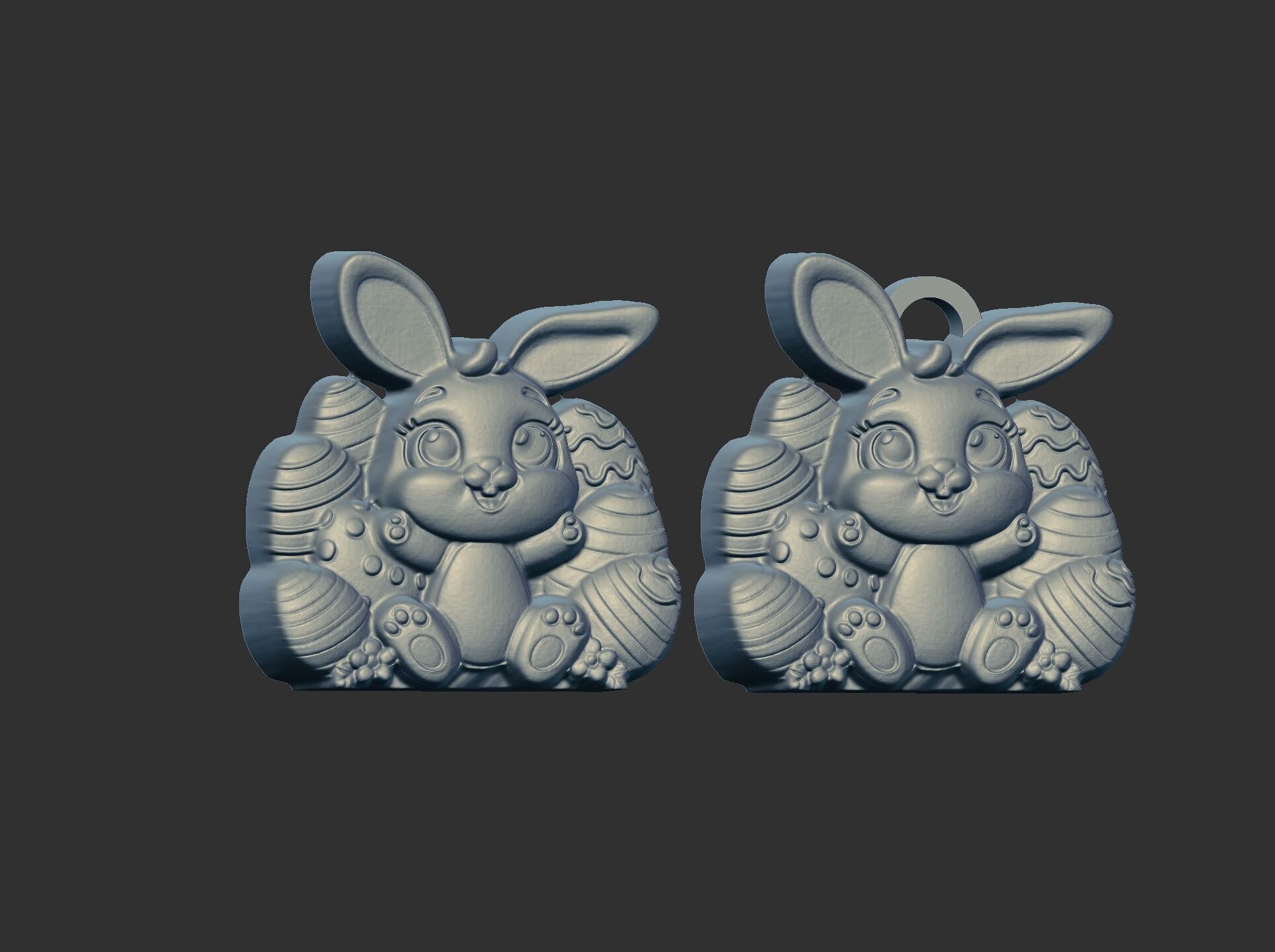 Easter bunny egga decor  3D print model_9
