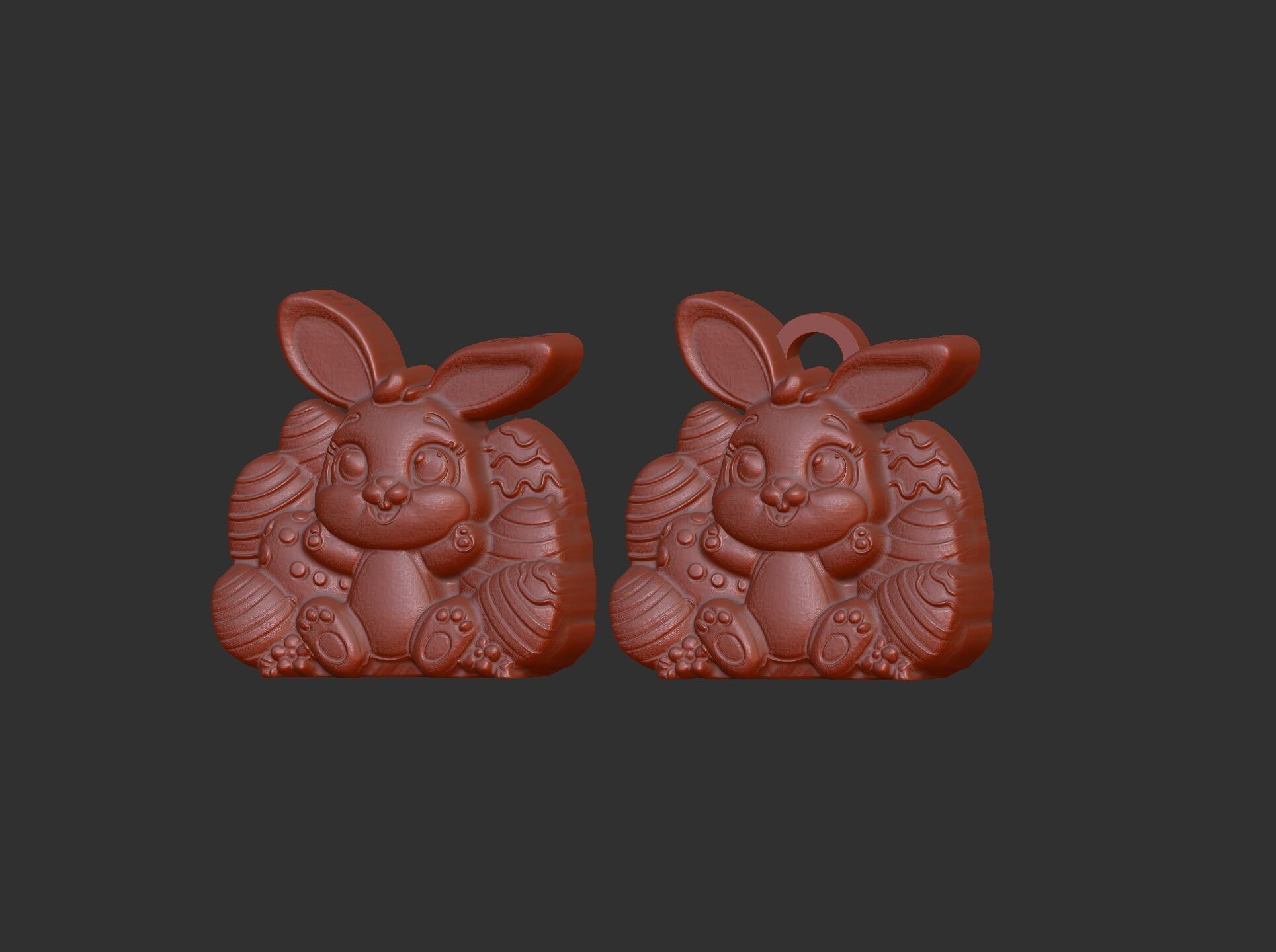 Easter bunny egga decor  3D print model_4