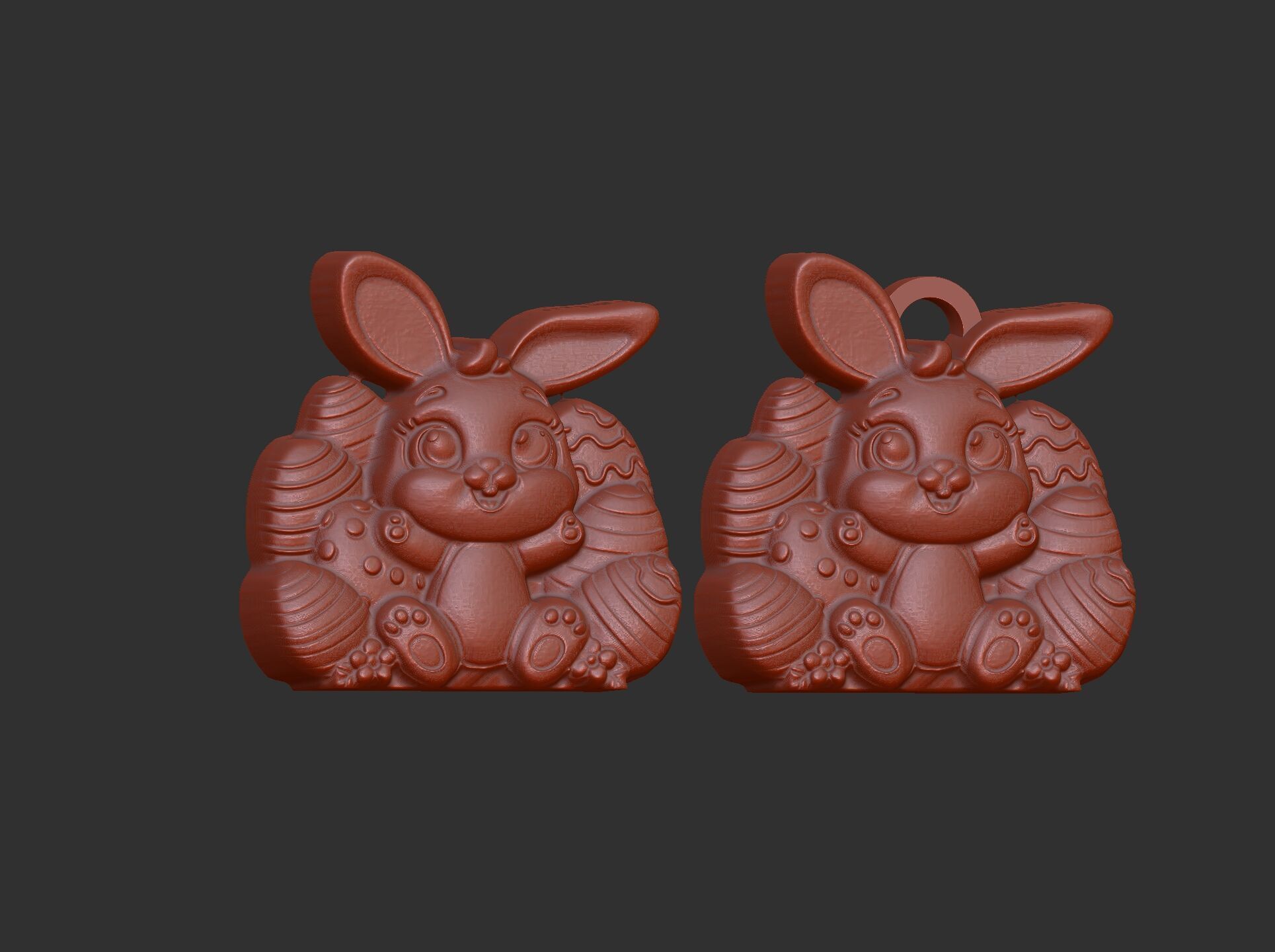 Easter bunny egga decor  3D print model_8