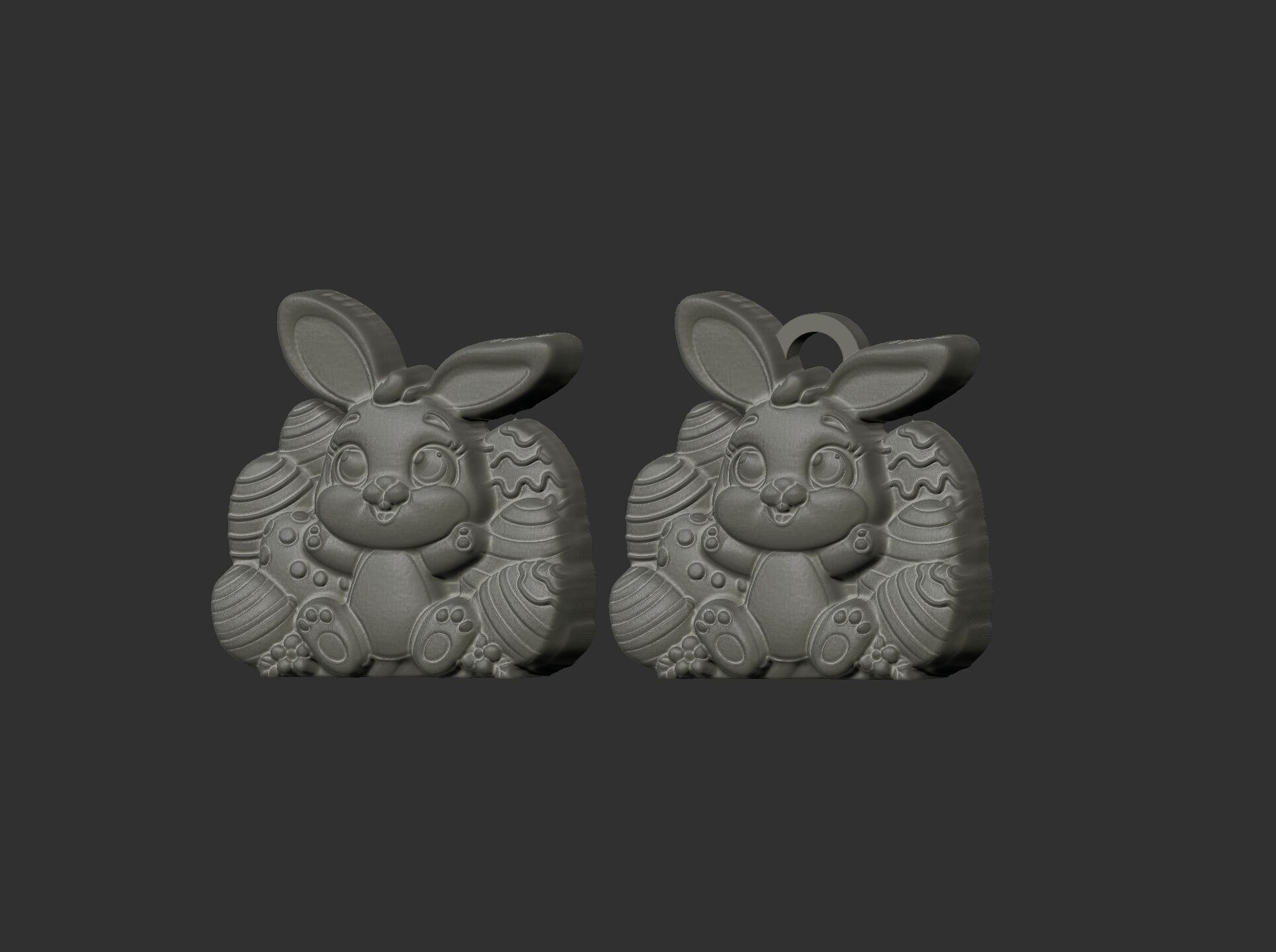 Easter bunny egga decor  3D print model_23