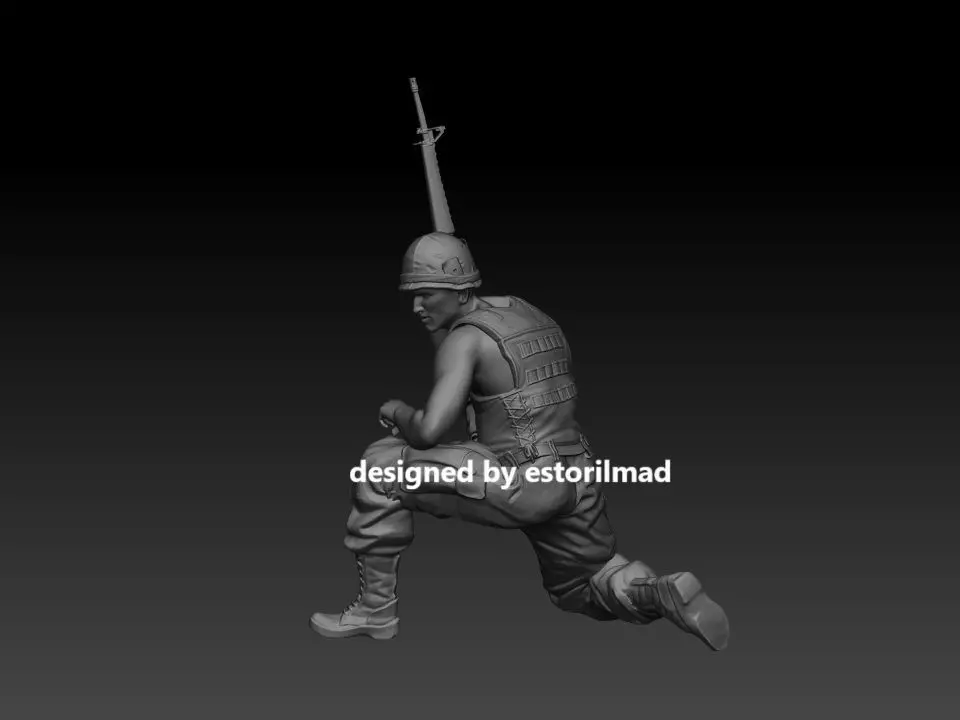 AMERICAN SOLDIER VIETNAM CREW M113 V4 3D print model