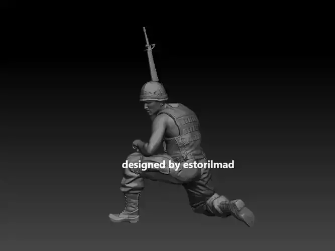 AMERICAN SOLDIER VIETNAM CREW M113 V4 3D print model