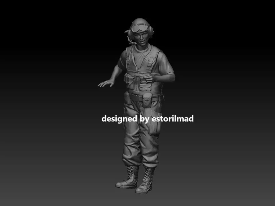 AMERICAN SOLDIER DRIVER VIETNAM M113 3D print model