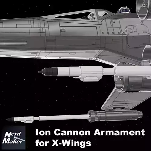 Ion Cannon Armament for X-Wings 3D print model