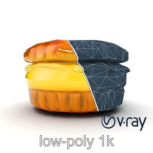 Pastel de Nata Dessert Model Pack Low-poly 3D model
