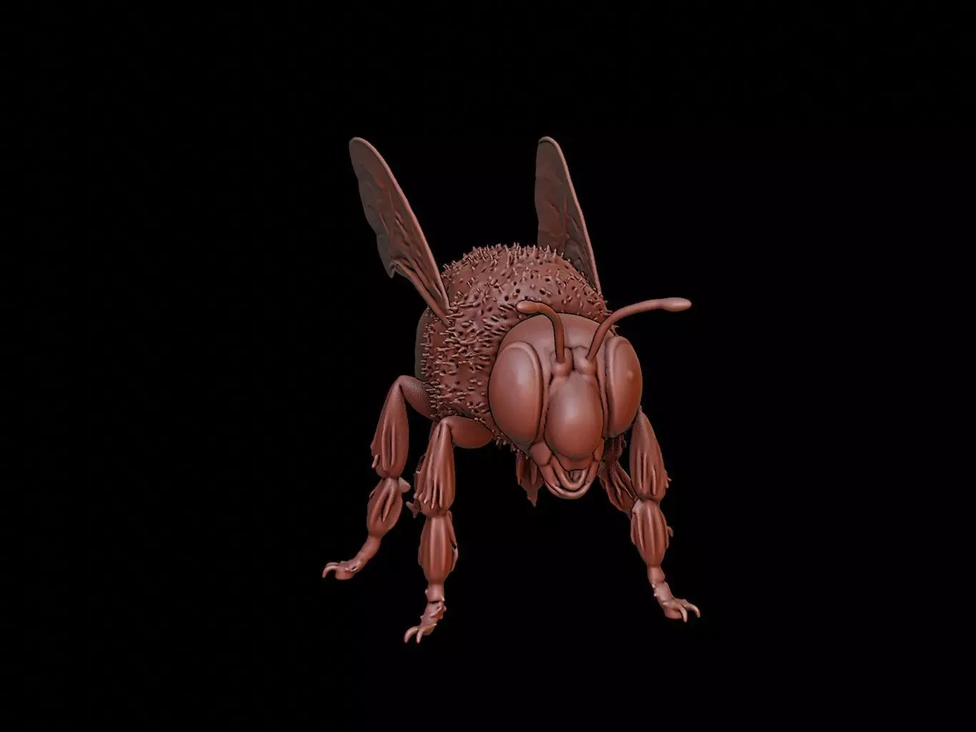 Bee Animal Sculpture 3D print model_0