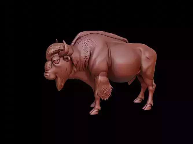 Bison Animal Sculpture