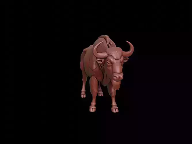 Bison Animal Sculpture