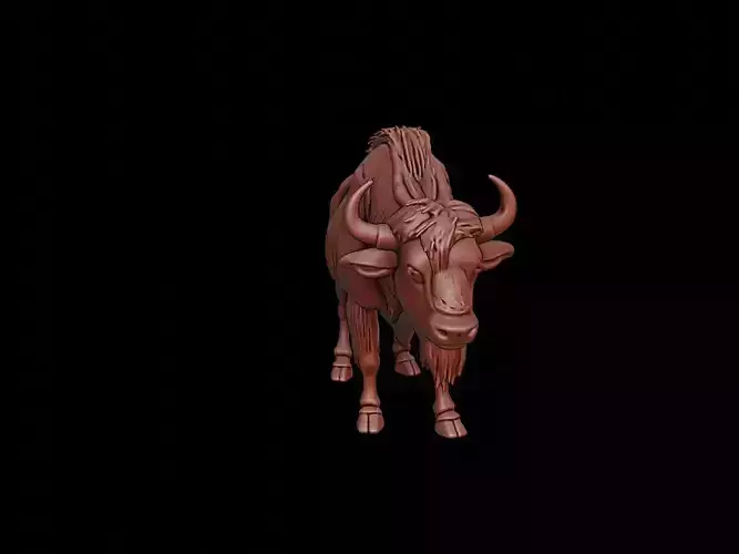 Bison Animal Sculpture
