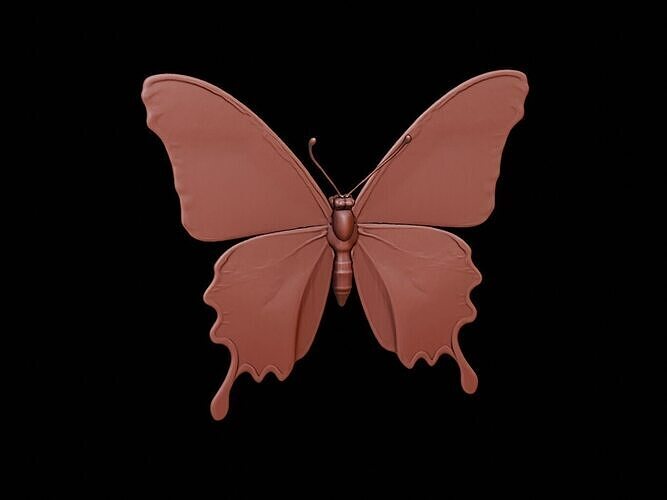 Butterfly Animal Sculpture 3D print model