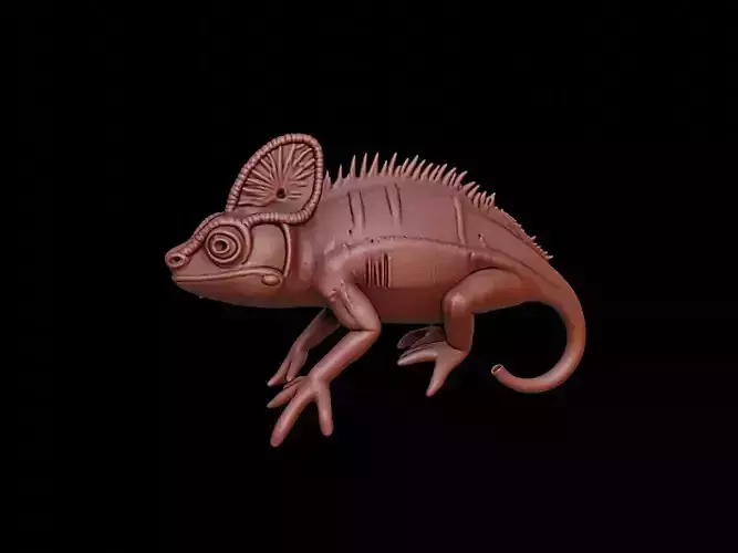 Chameleon Animal Sculpture