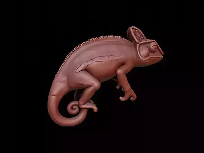 Chameleon Animal Sculpture