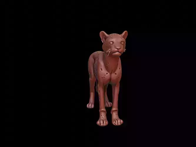 Cheetah Animal Sculpture