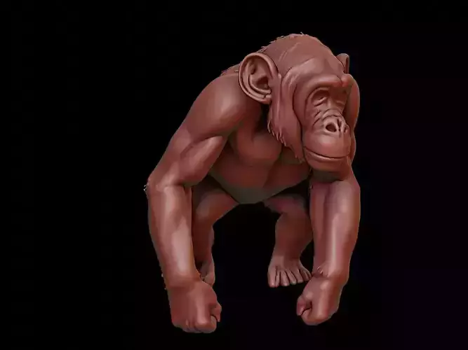 Chimpanzee Animal Sculpture