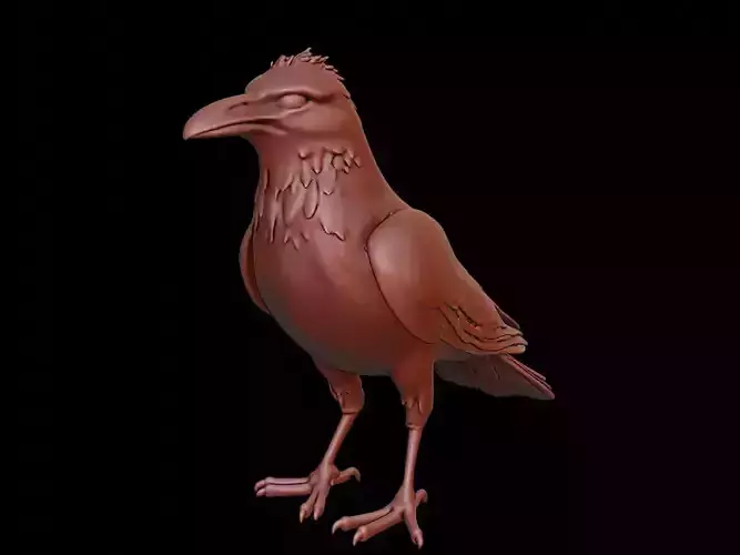 Crow Animal Sculpture
