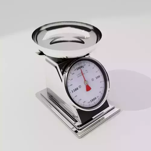  Analog Weighing Scale Low-poly 3D model