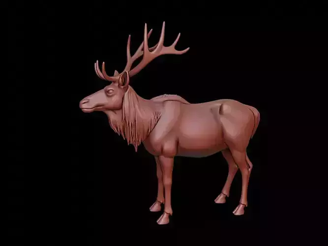 Elk Animal Sculpture