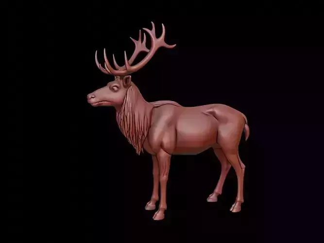 Elk Animal Sculpture