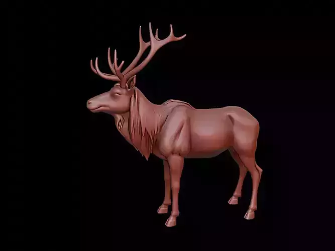 Elk Animal Sculpture