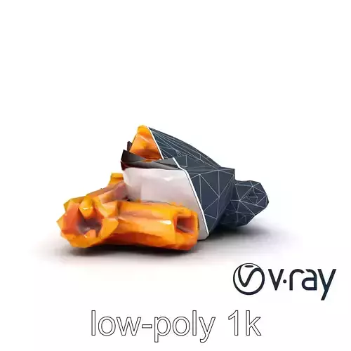 Golden Spanish Churros with Chocolate Sauce model pack