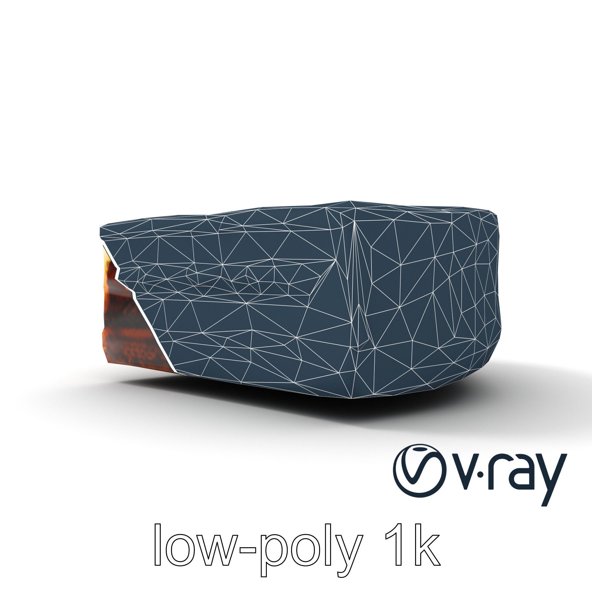 Sachertorte Chocolate Cake Slice model pack Low-poly 3D model_32