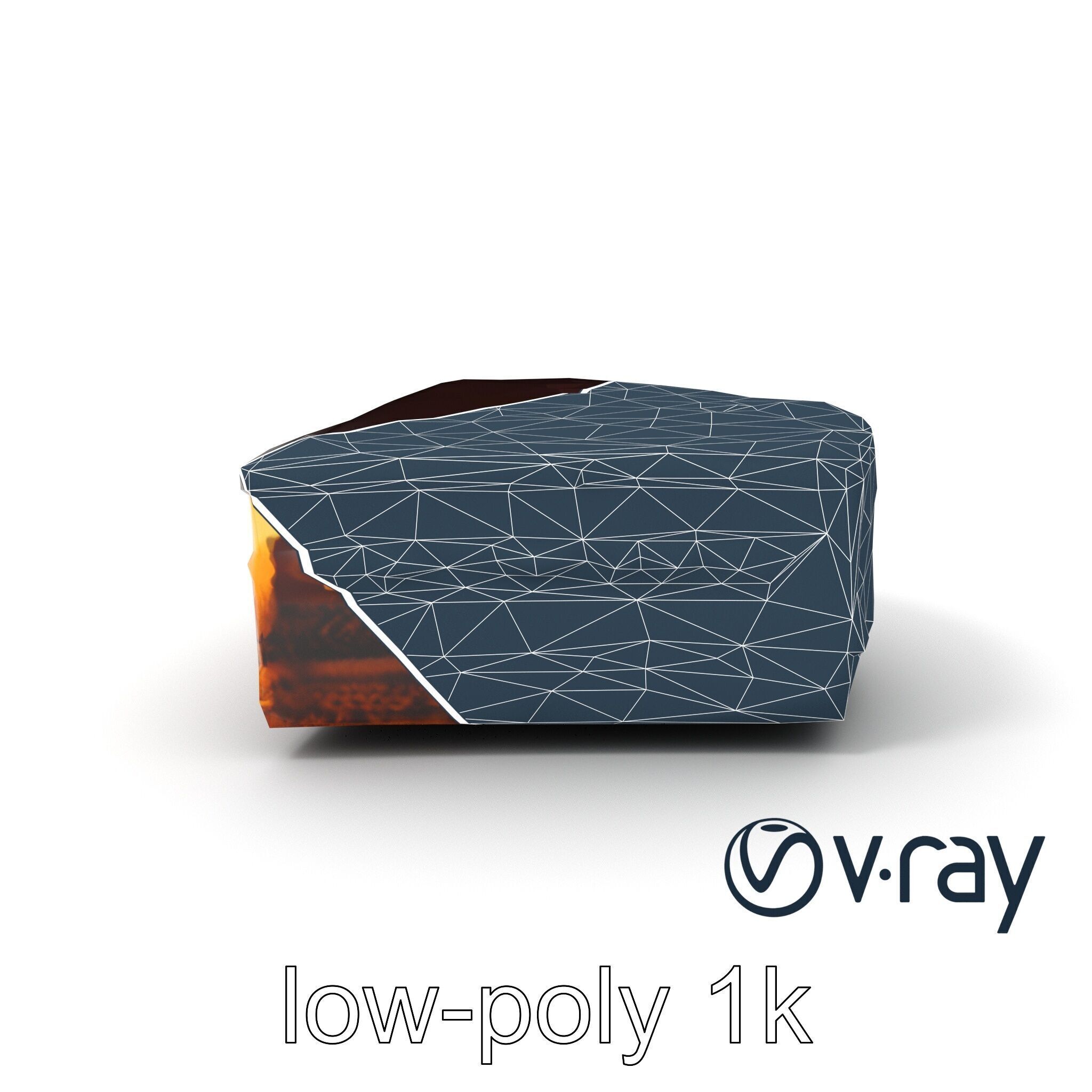 Sachertorte Chocolate Cake Slice model pack Low-poly 3D model_19