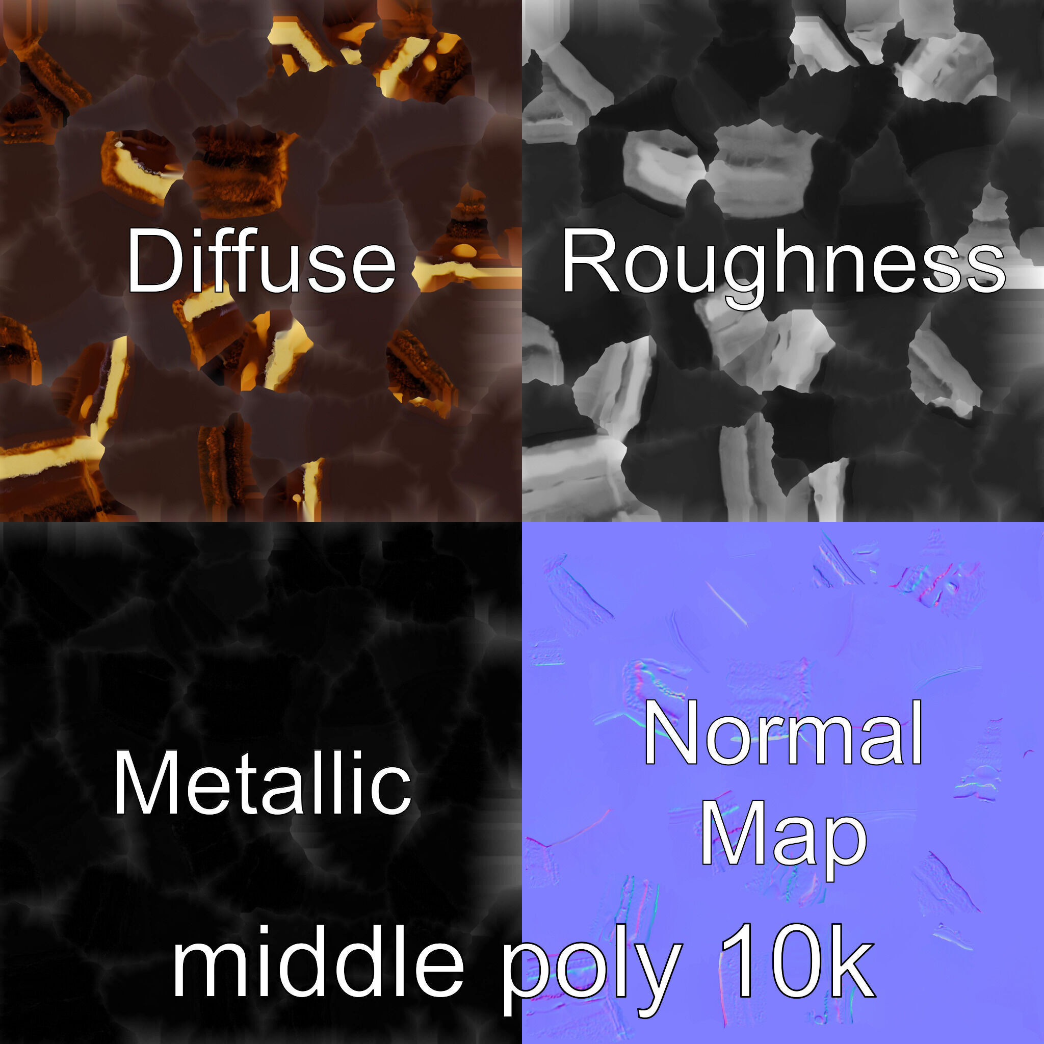 Sachertorte Chocolate Cake Slice model pack Low-poly 3D model_4