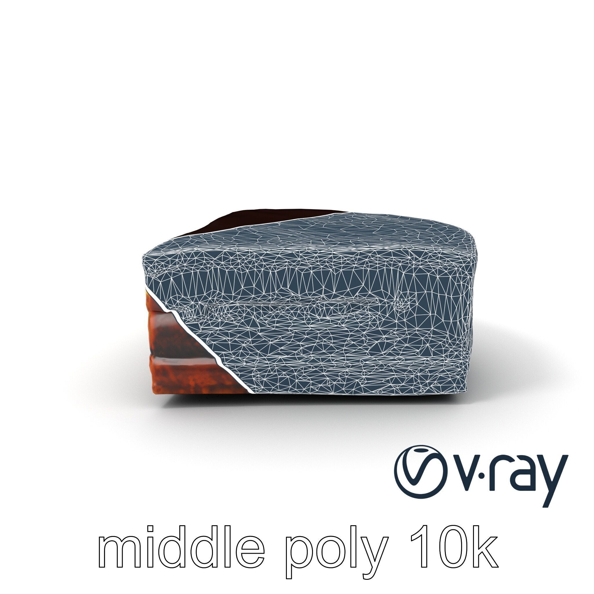 Sachertorte Chocolate Cake Slice model pack Low-poly 3D model_30