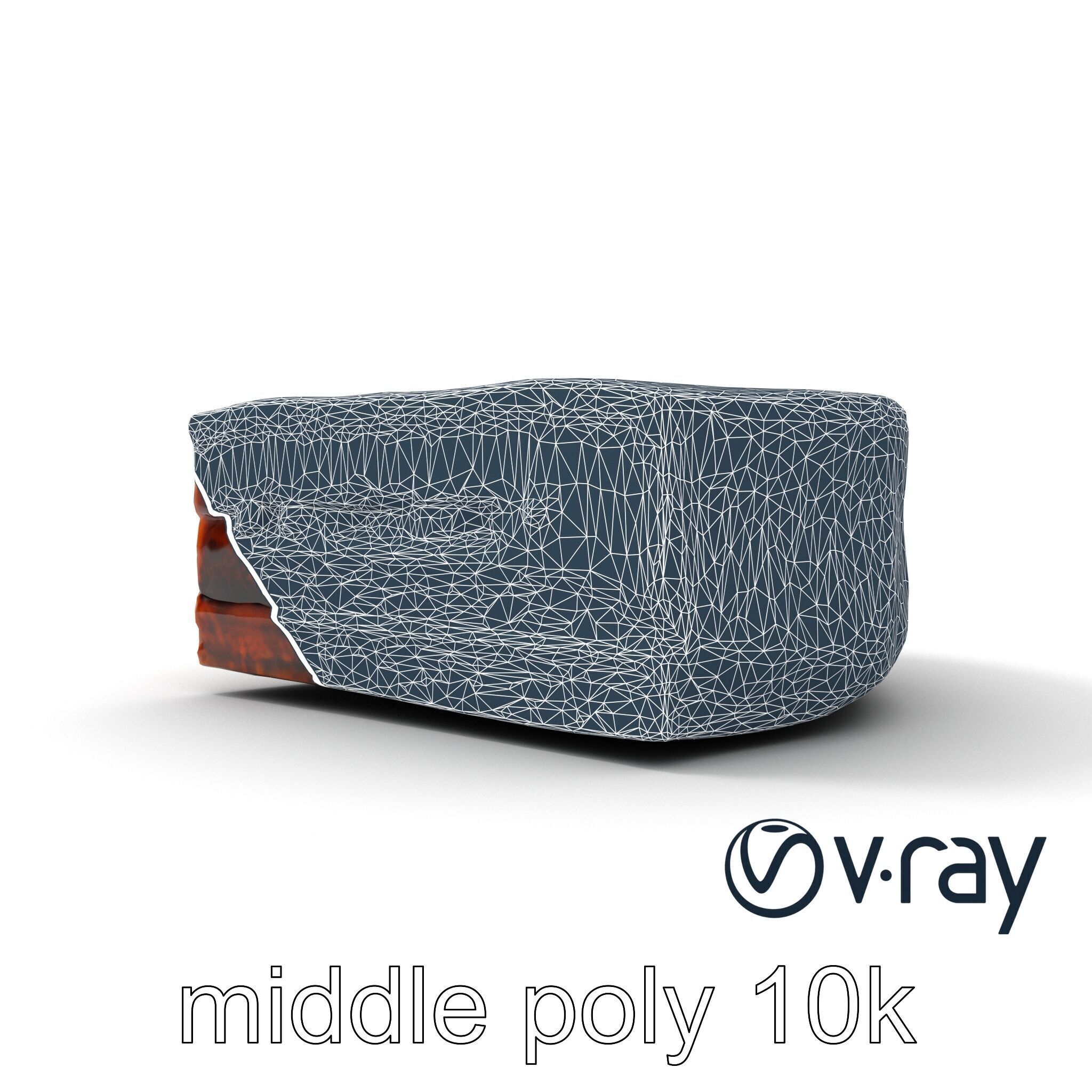 Sachertorte Chocolate Cake Slice model pack Low-poly 3D model_36