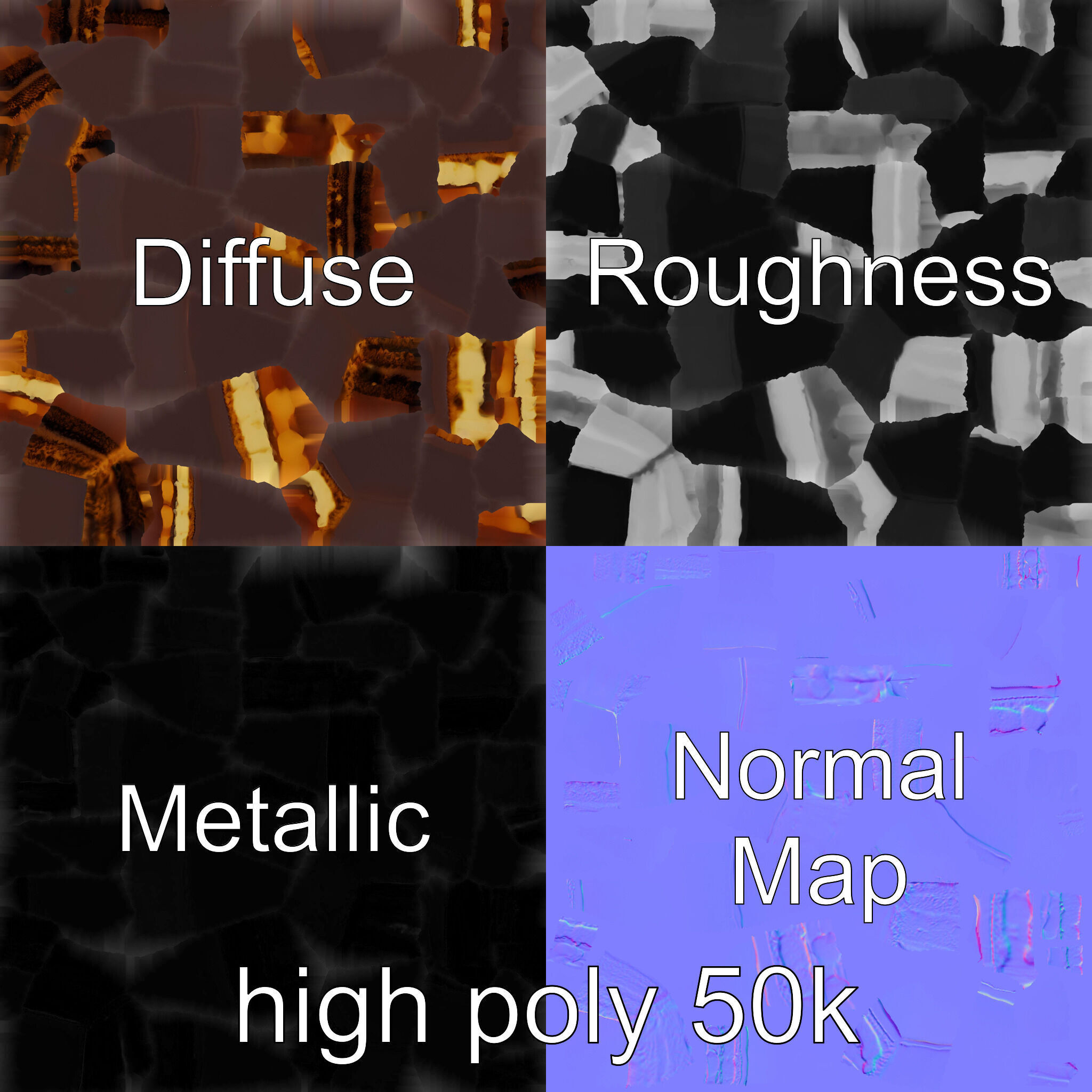 Sachertorte Chocolate Cake Slice model pack Low-poly 3D model_5