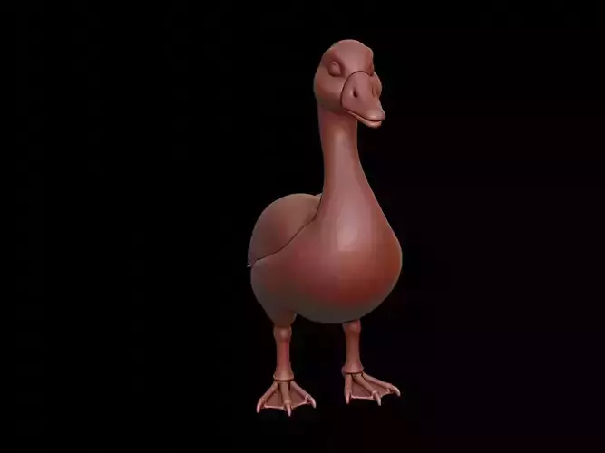 Goose Animal Sculpture 3D print model