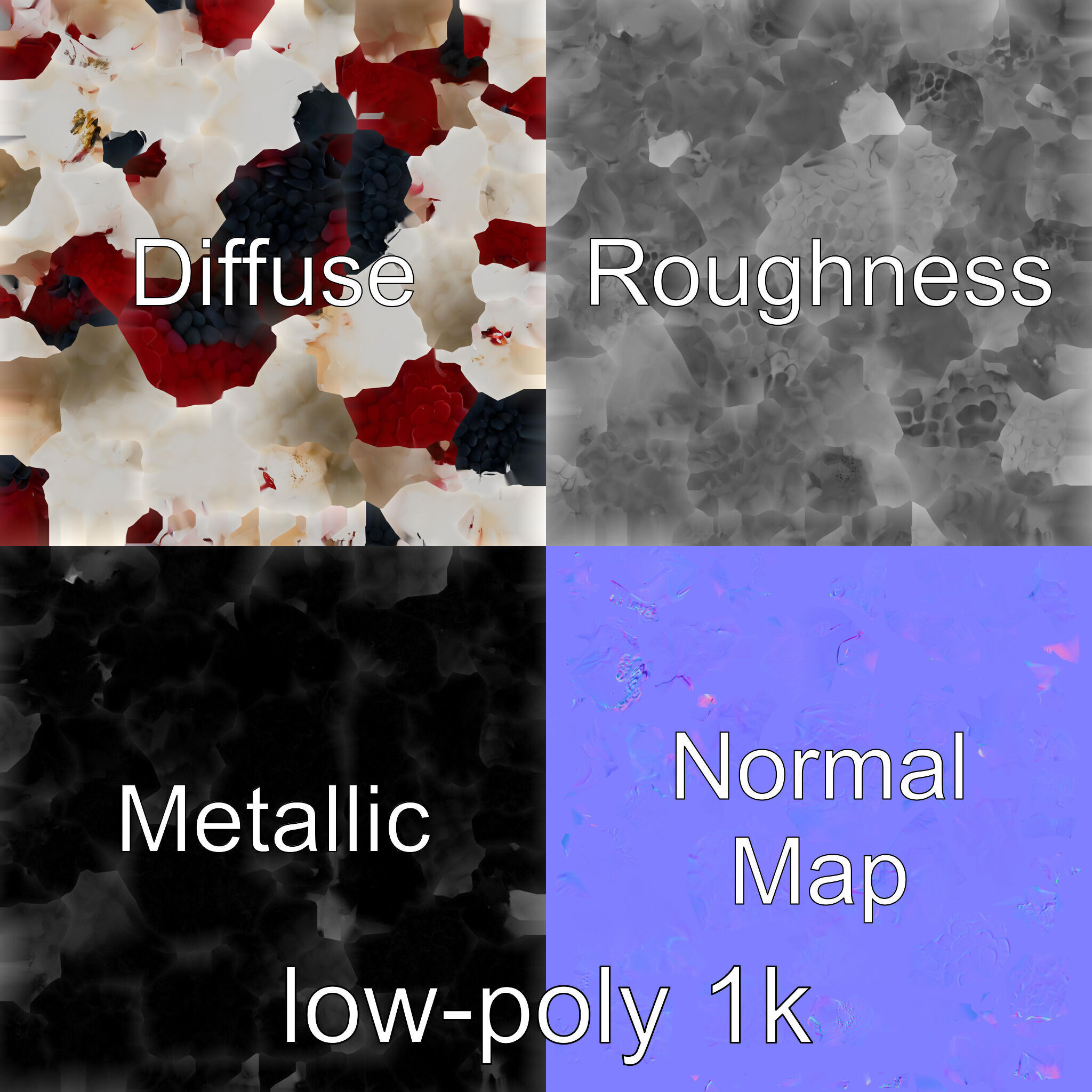 Rustic Eton Mess Dessert Model Pack Low-poly 3D model_7