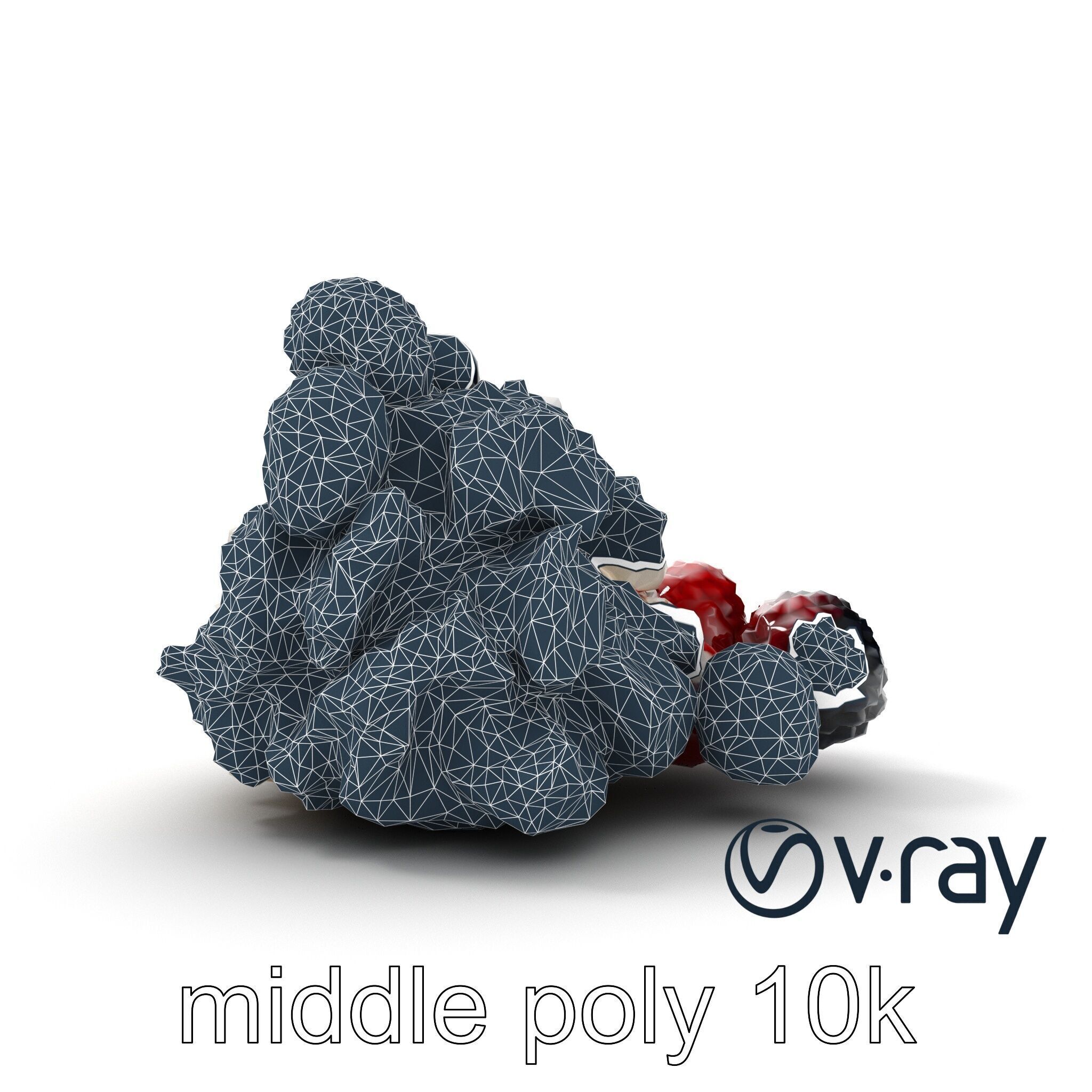 Rustic Eton Mess Dessert Model Pack Low-poly 3D model_36