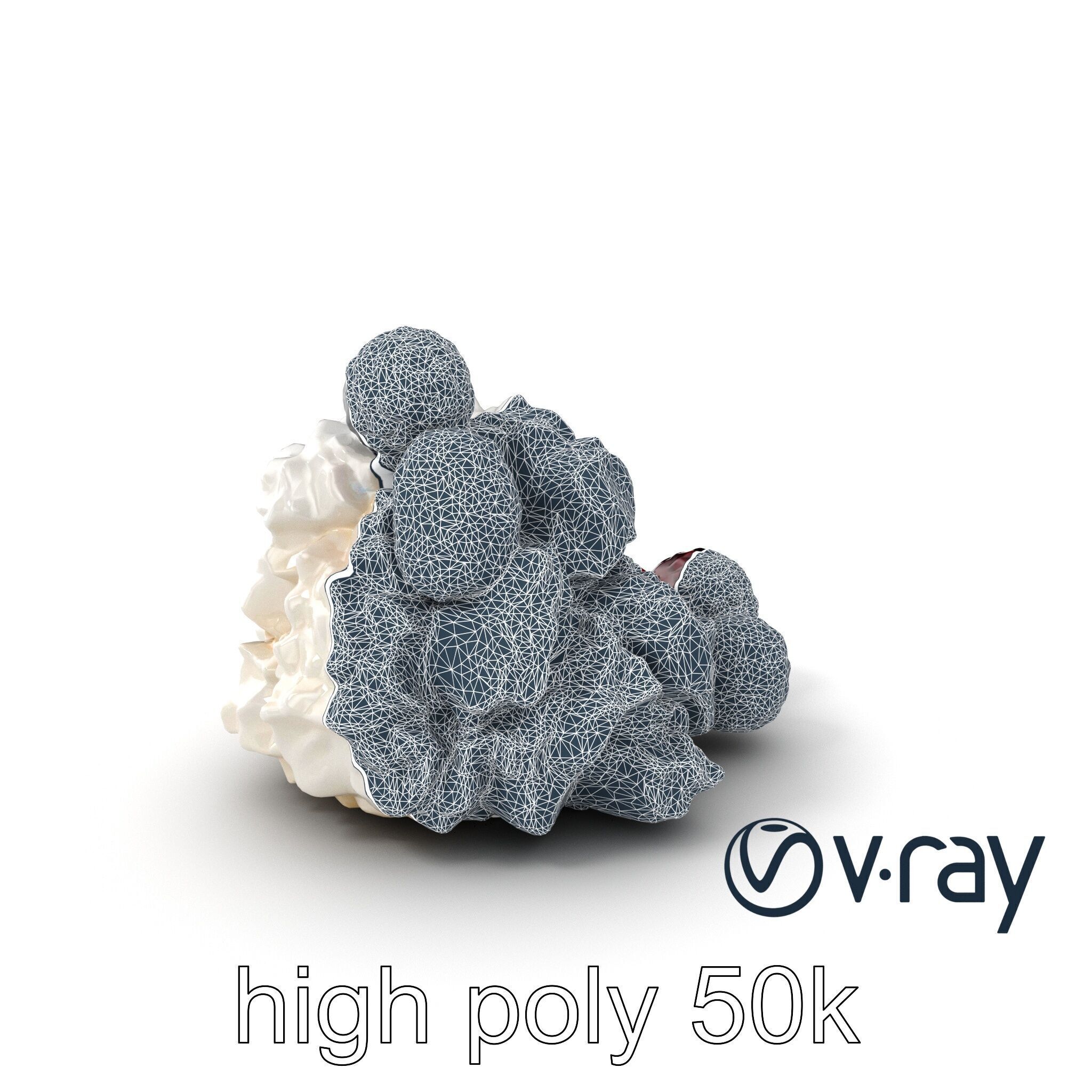 Rustic Eton Mess Dessert Model Pack Low-poly 3D model_33