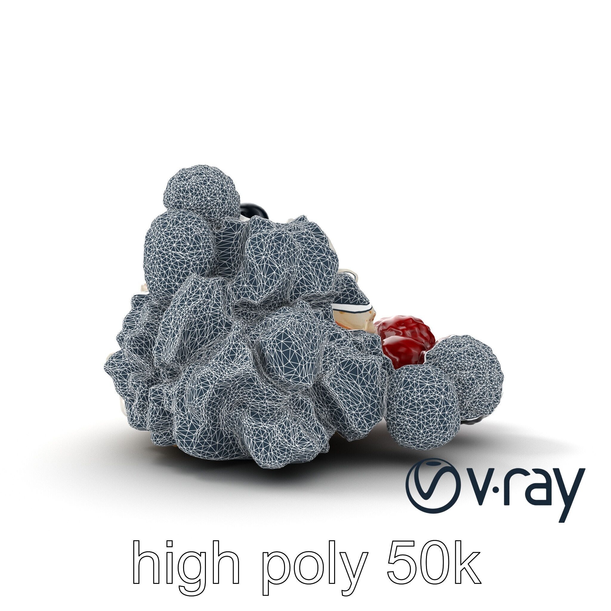 Rustic Eton Mess Dessert Model Pack Low-poly 3D model_15